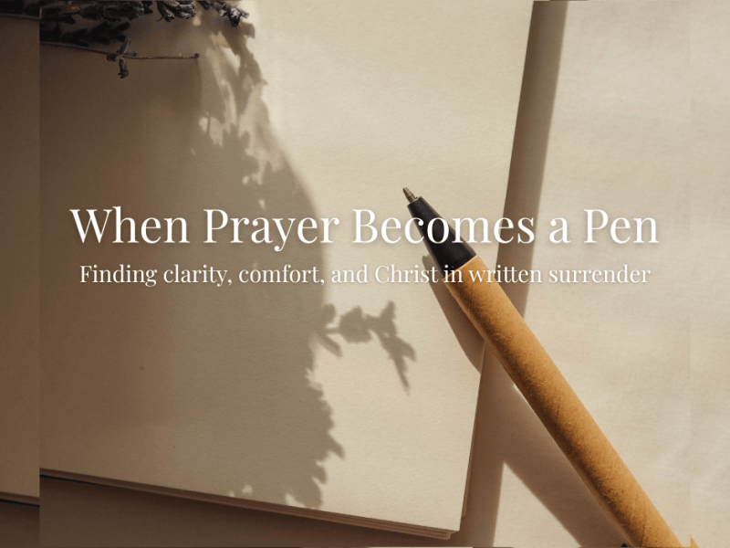 When Prayer Becomes a&nbsp;Pen